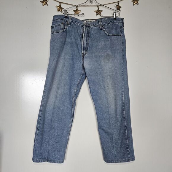 Levis Mens Vintage 505 Regular Fit 40x28 Denim Jeans 90s Y2K Red Tag Grunge - Picture 1 of 12